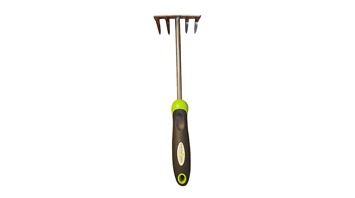 Garden Guru Stainless Steel Hand Rake Cultivator - Rust-Resistant ...