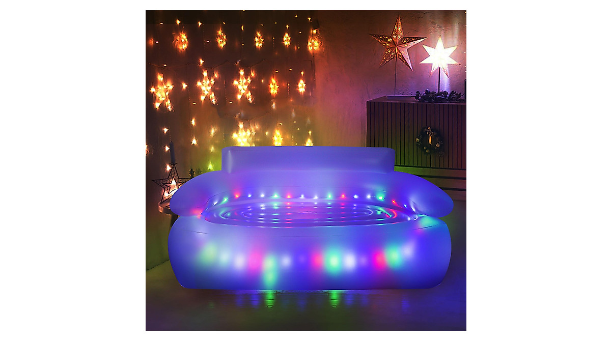 Ccinnoe Double Inflatable Sofa with LED Lights - Versatile & Easy to Use