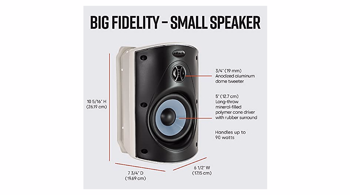 Polk Audio Atrium 5 Outdoor Speakers - Powerful & Durable