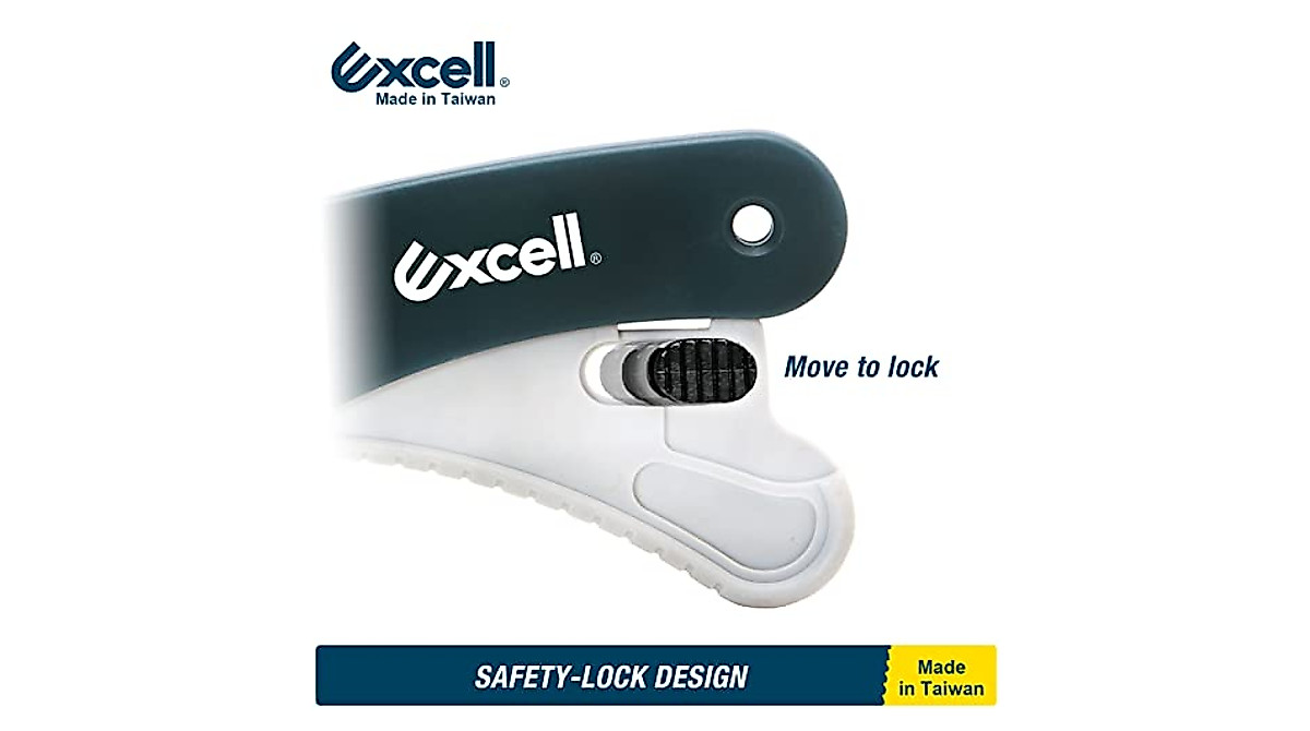 Excell Heavy Duty ACTION-9 Utility Knife with Safety Lock | Box Cutter