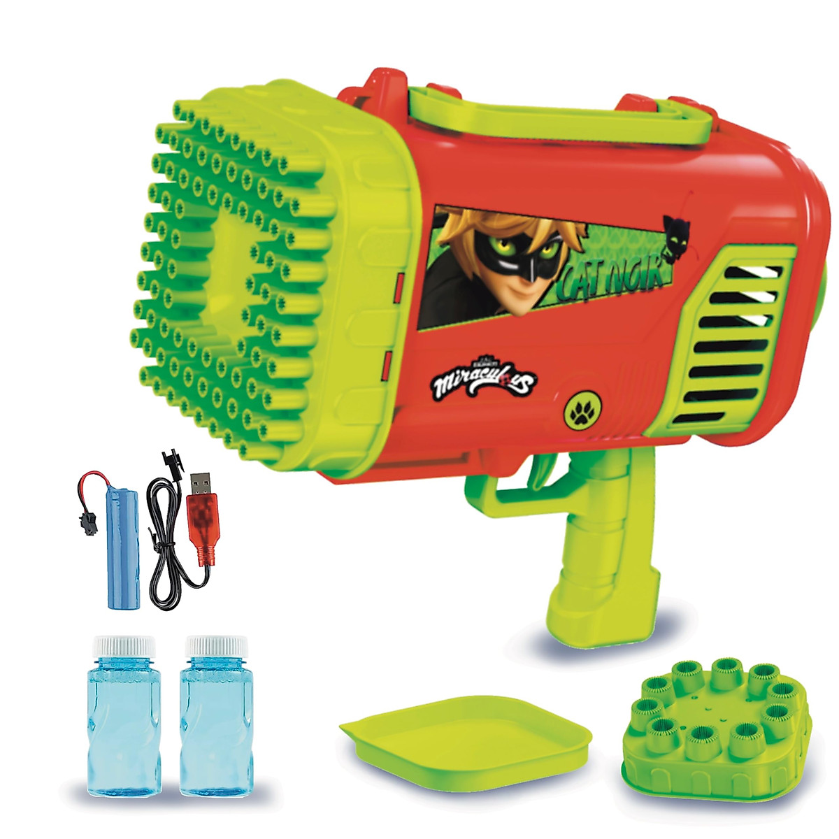 Miraculous Ladybug Bubble Blaster - 80 Holes Fun!