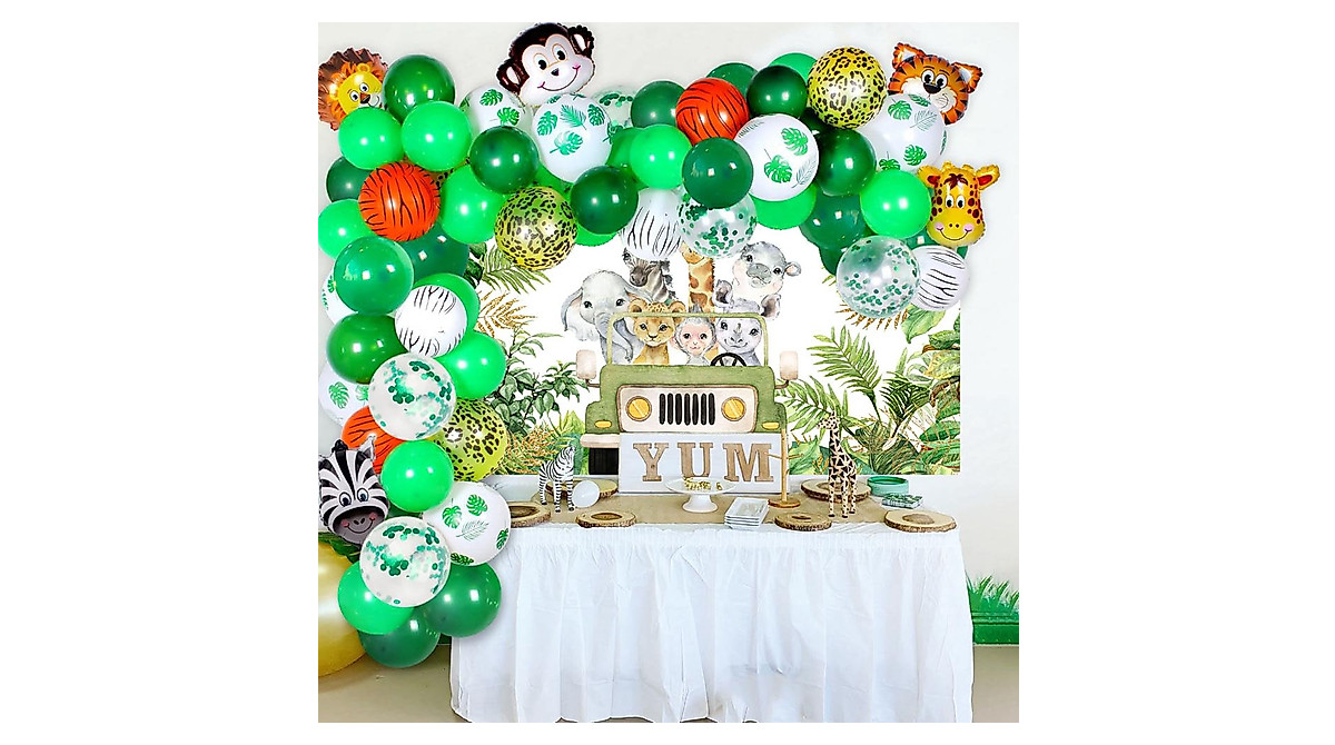 Safari Jungle Animal Party Banner for Kids