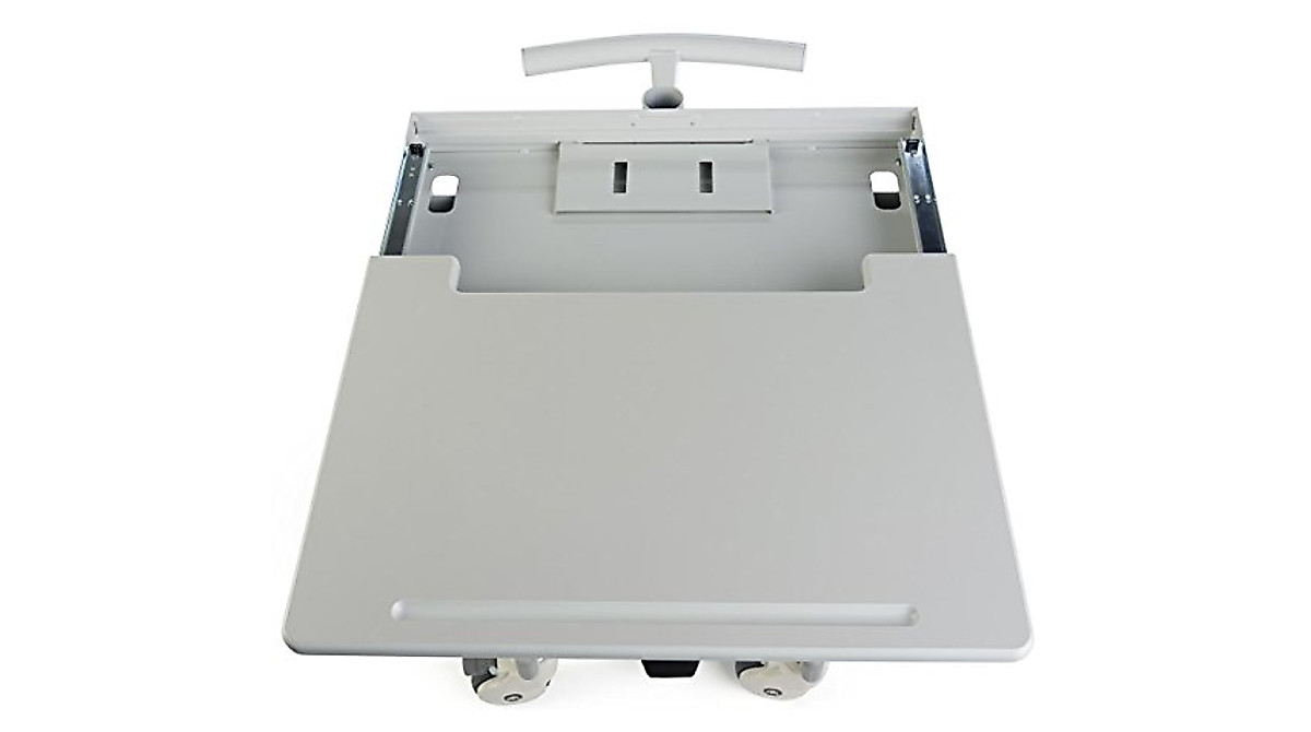 Mobile Computer Cart with Locking Drawer - Displays2go