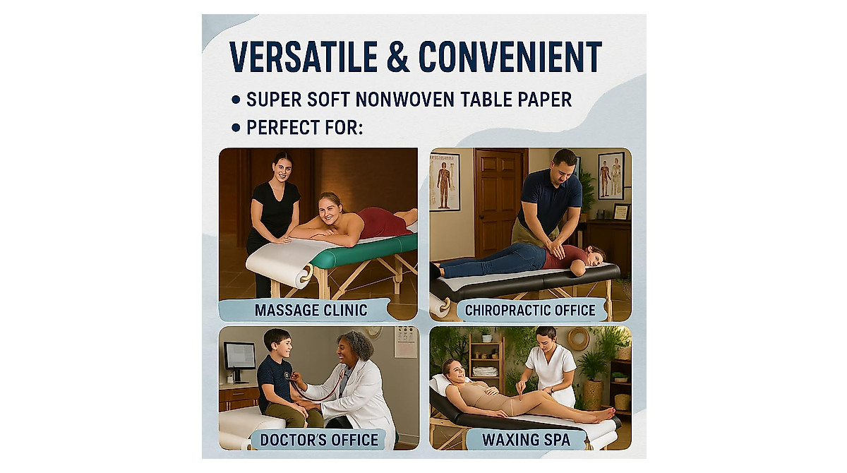 Royal Massage Non-Woven Paper Roll – Hygienic, Ultra-Soft 100m Cover