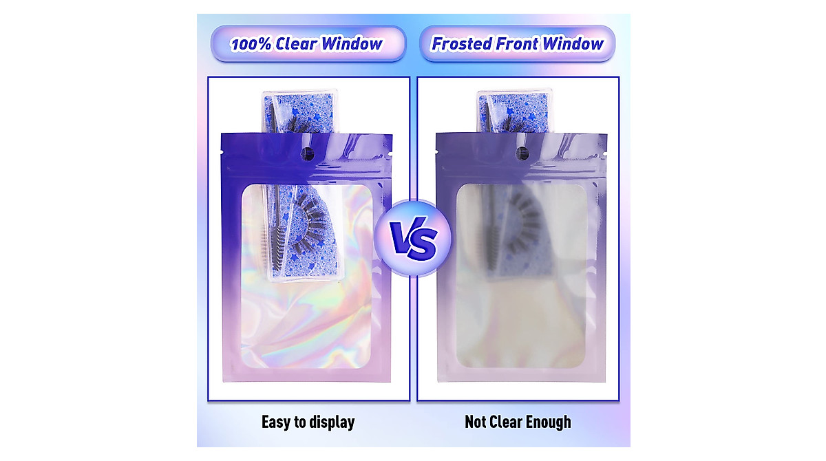 Funfery Gradient Holographic Bags - 100 Pack