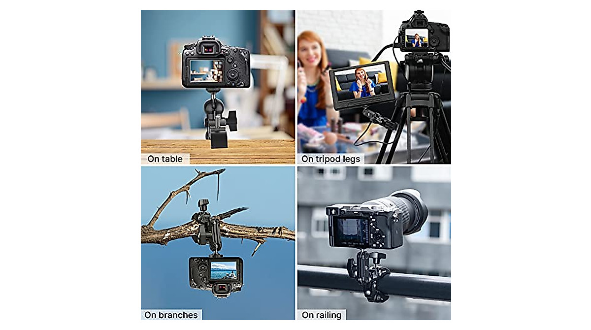UURig R094 Super Clamp for Cameras & Action Cameras | Versatile Mount