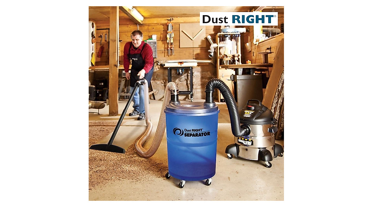 Dust Right Dust Separator + 36” Flex-Form Hose for Effective Dust ...