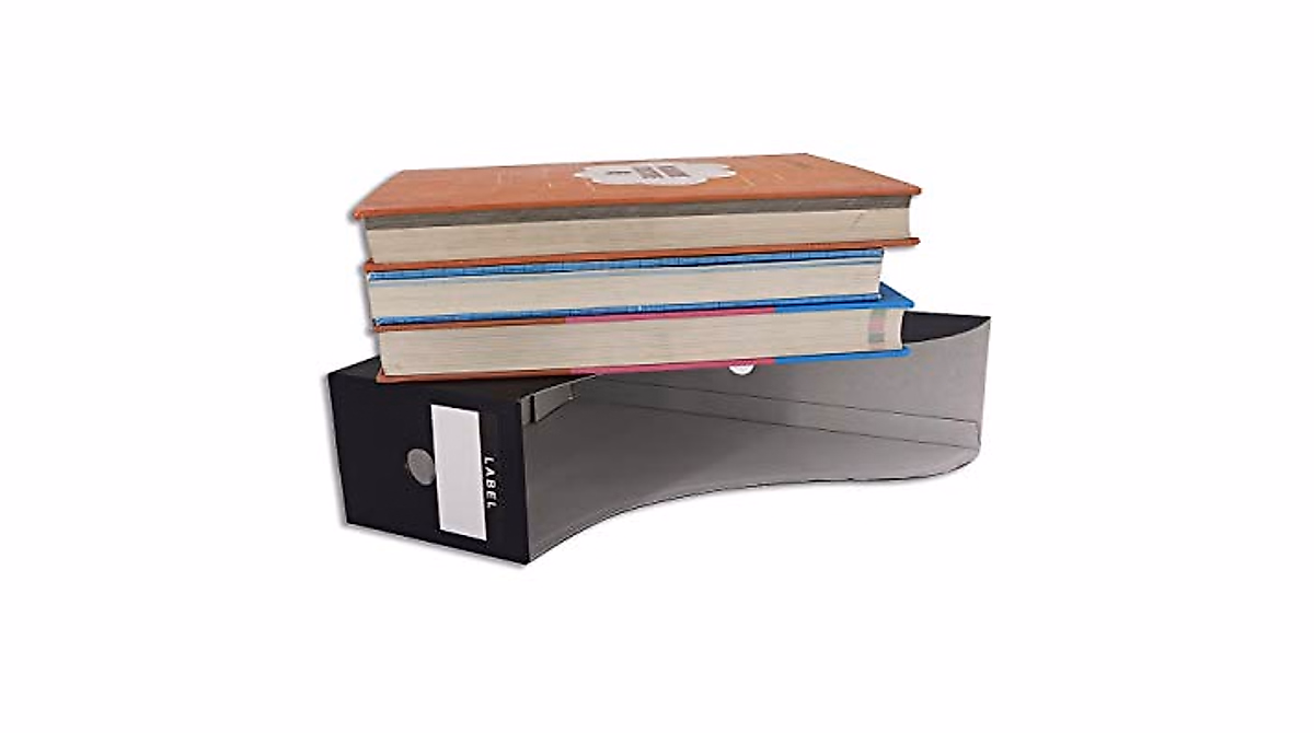 HUAPRINT Black Magazine File Holder - 12 Pack Organizer