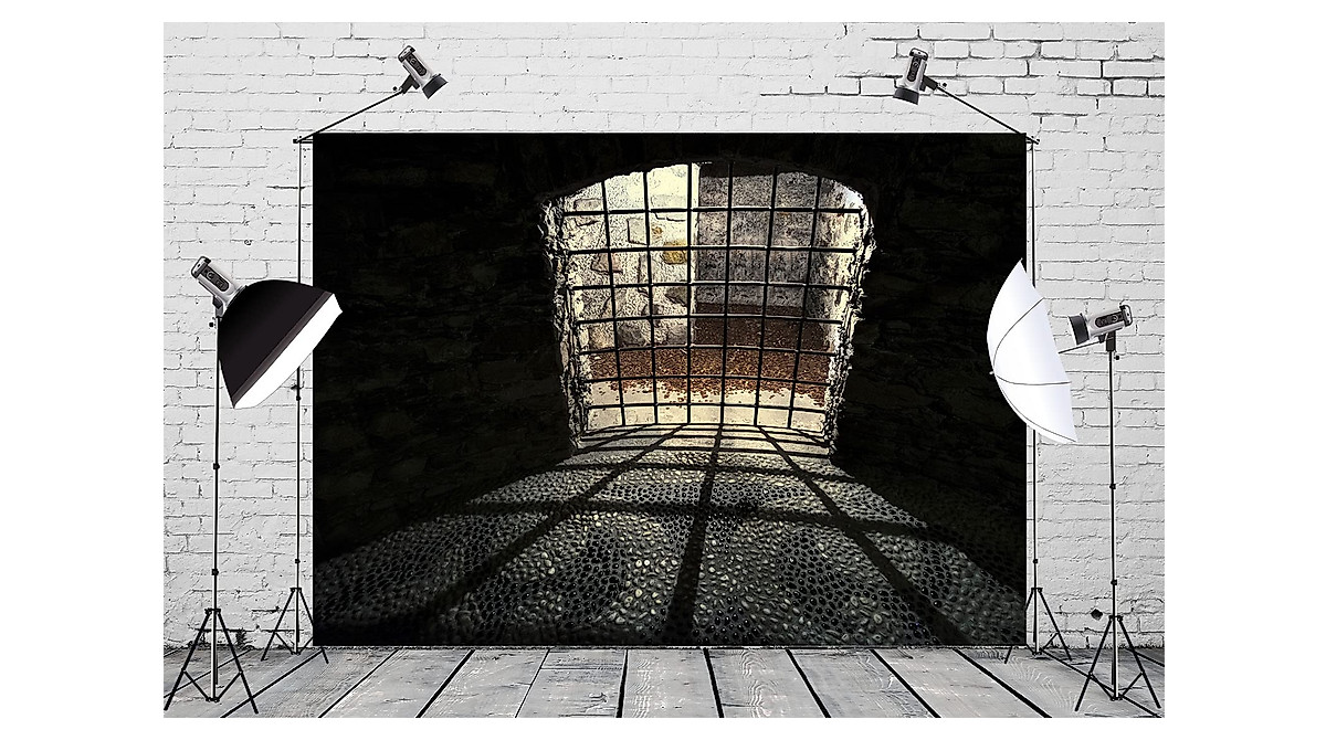 Medieval Jail Cell Backdrop for Photography - CORFOTO 5x3ft