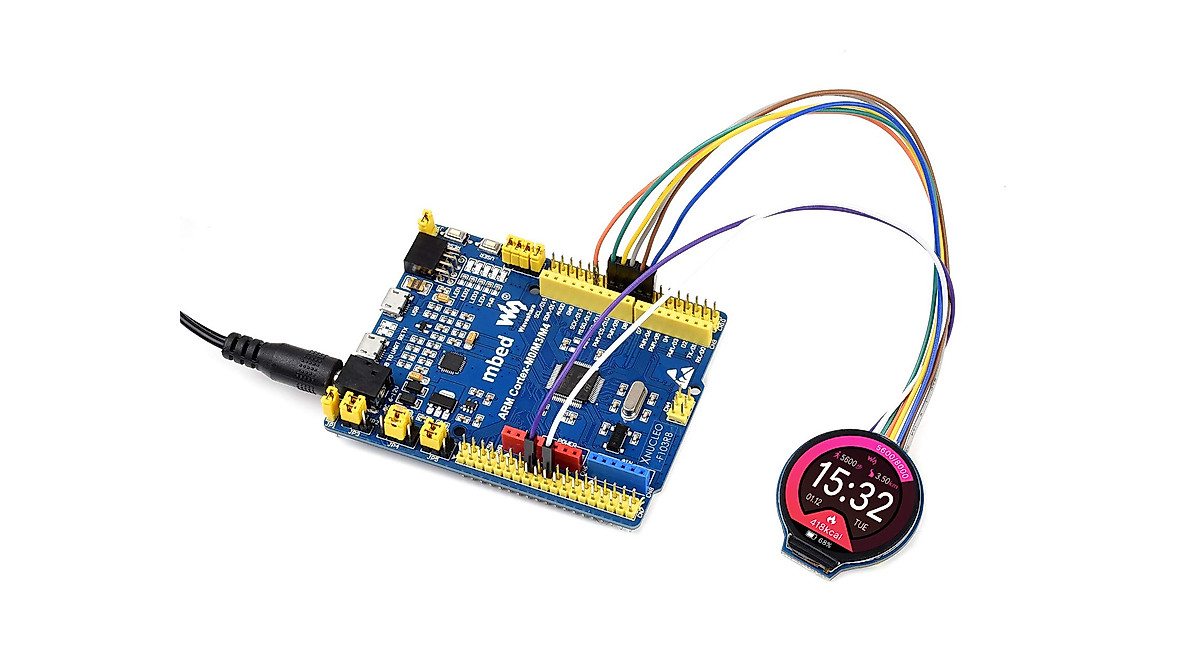 1.28 Inch Round LCD Display for Raspberry Pi & Arduino - High-Res RGB
