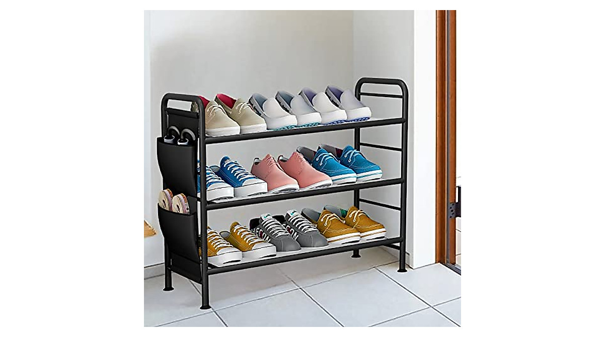 SORCEDAS 3-Tier Shoe Rack Organizer for Entryway and Closet