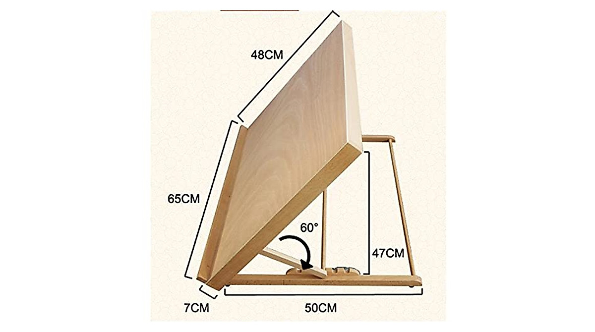Portable Wood Drafting Table | Adjustable Art & Drawing Desk