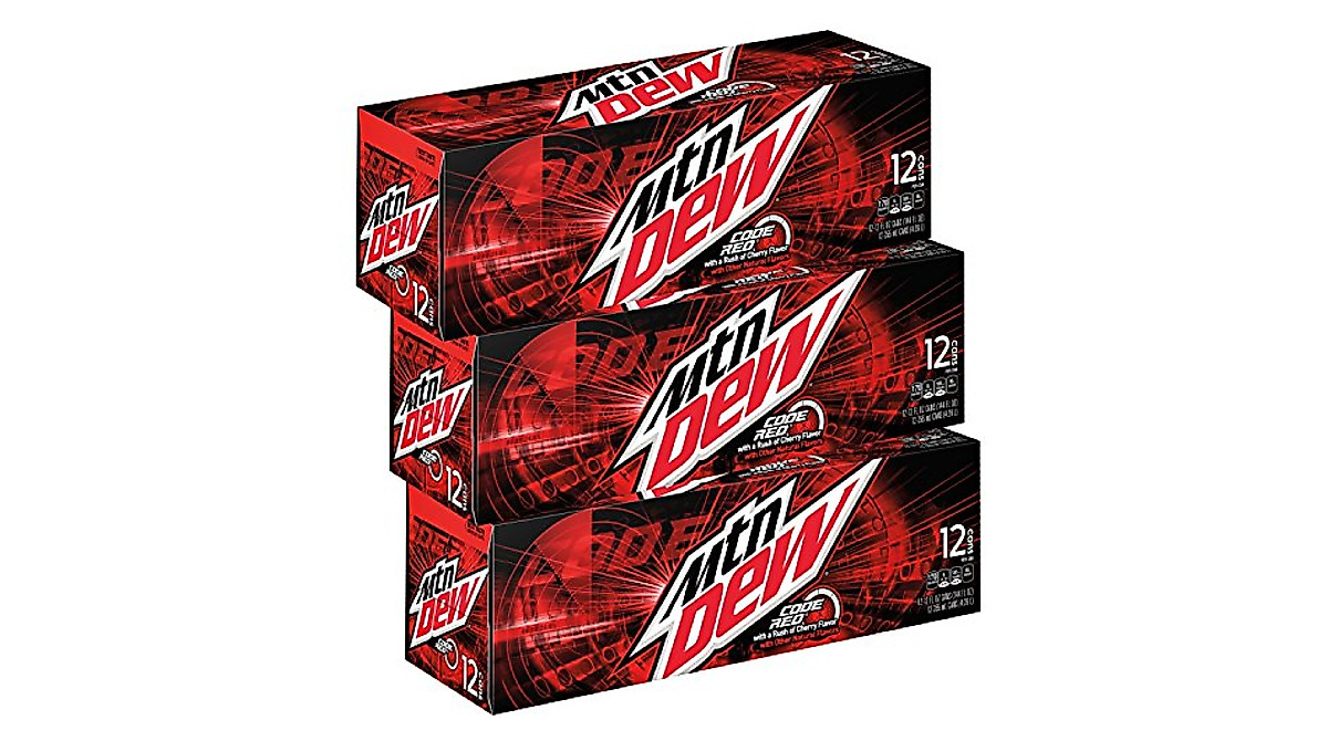Mountain Dew Code Red Soda 36-Pack - Bold Cherry Flavor for Any Occasion