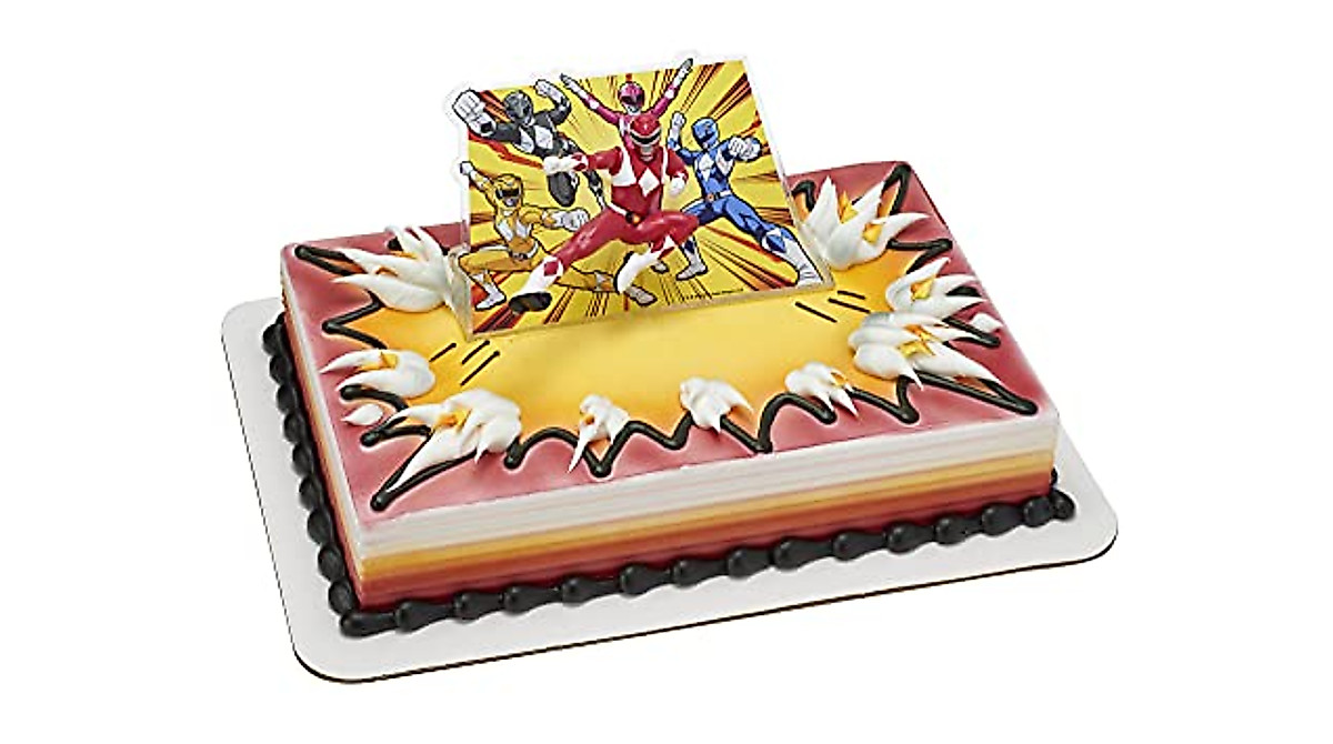 Power Rangers Cake Topper - Morphin Time Decoration for Kids' Party
