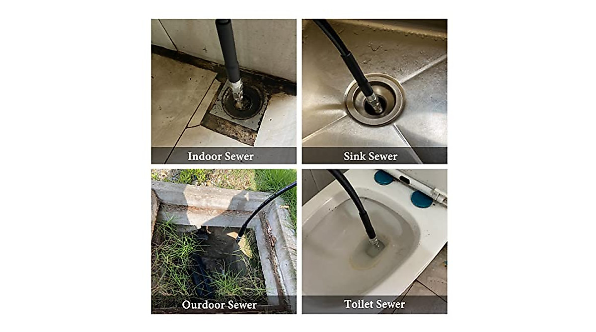 RIDGE WASHER Sewer Jetter Kit - Powerful Drain Cleaning Solution