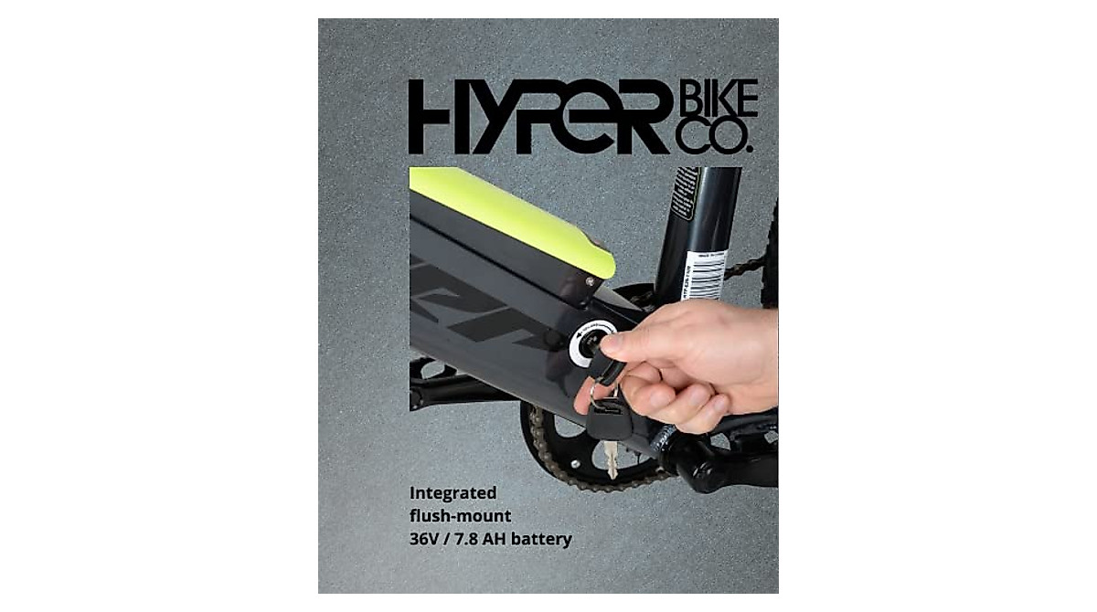 Hyper E-Ride Electric Mountain Bike - 26 Inch 250W Power