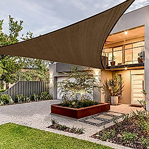 thumbnail interactive-video image 1 of 8x8 Foot Square Shade Sail - Light Gray Sun Canopy For Patio, Garden & Outdoor Spaces 1 of 9