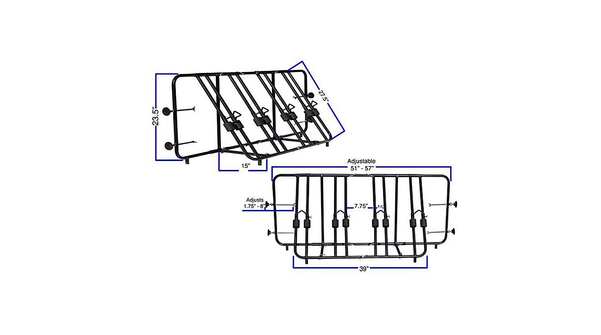 Titan Ramps 4-Bike Truck Bed Rack - Secure and Easy to Use
