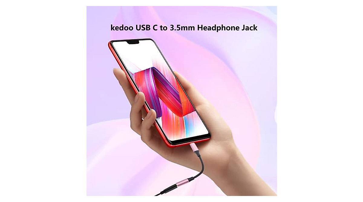 Kedoo USB C to 3.5mm Adapter - Hi-Fi Sound & Compatibility