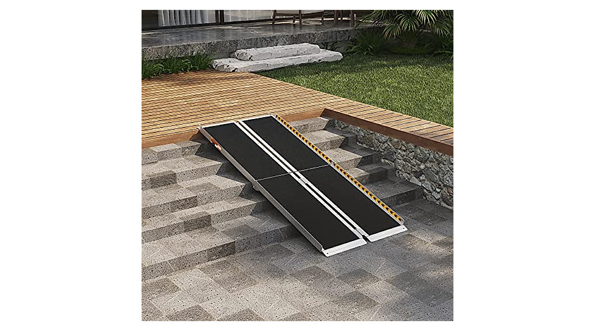 ORFORD 6FT Non-Skid Wheelchair Ramp - Portable & Safe Access