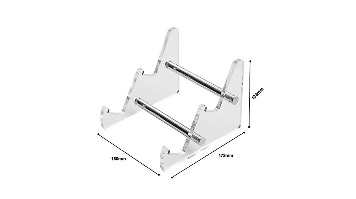 Mechanical Keyboard Storage Stand - Clear Acrylic Dual Holder