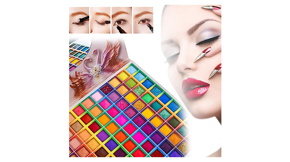 99 Colors Professional Eyeshadow Palette - Waterproof & Long-Lasting