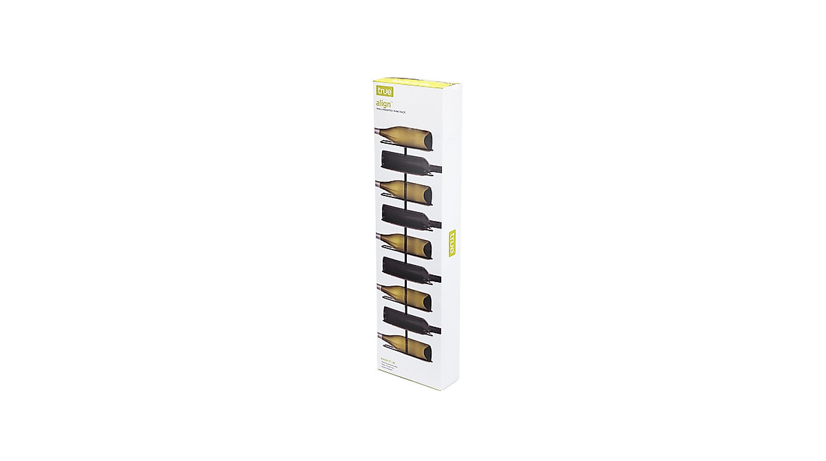 True Align Wall-Mounted Wine Rack - Modern, Space-Saving Storage
