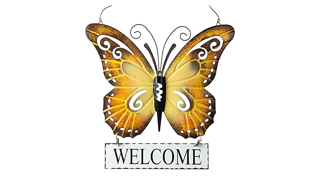 Butterfly Welcome Sign: Enhance Your Front Door Decor