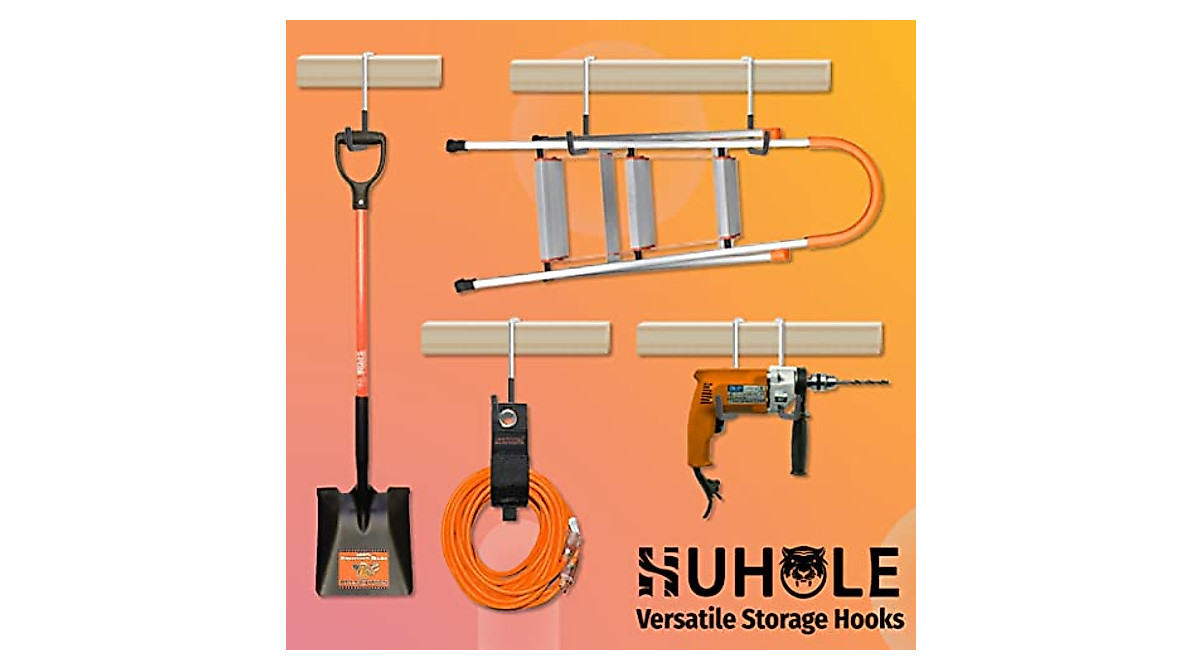 HUHOLE Rafter Hangers: Heavy-Duty Garage & Bike Hooks