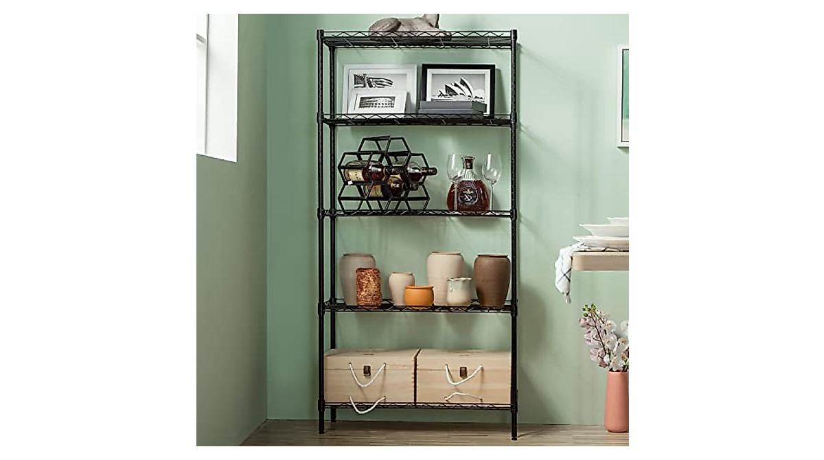 SINGAYE 5 Tier Heavy Duty Storage Rack - 880Lbs Capacity