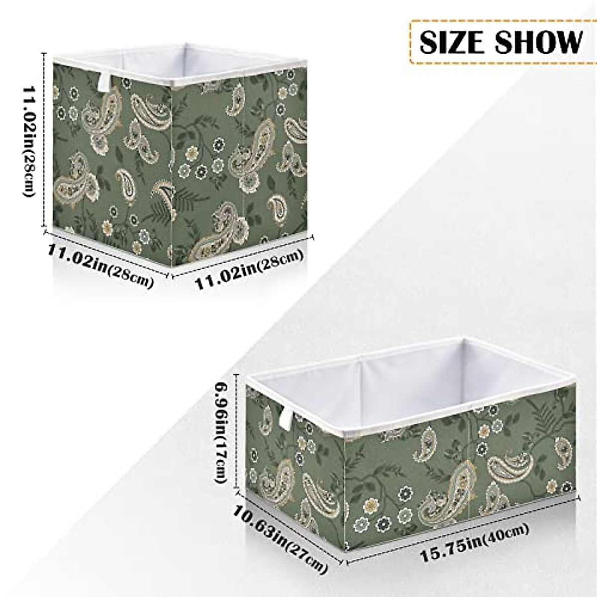 CaTaKu Collapsible Flower Storage Bins - 11-inch Organizer