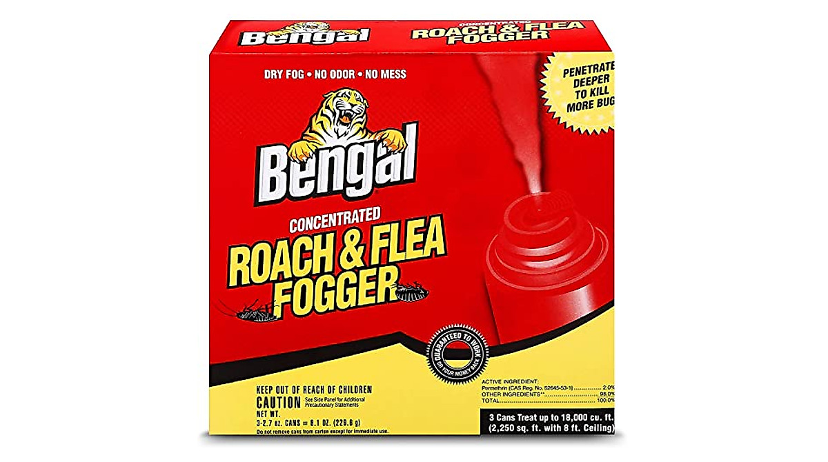 Bengal Concentrated Roach &Flea Fogger - Roach Killer Indoor ...