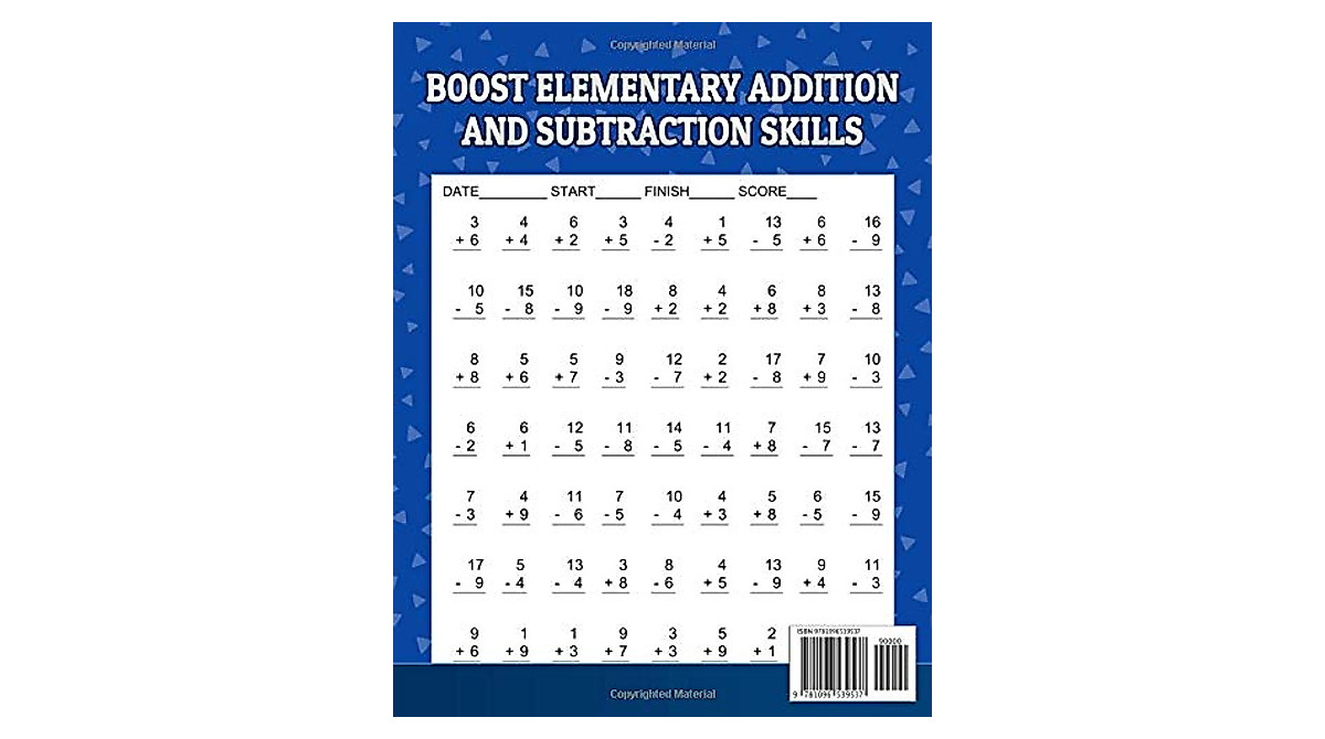 Large Print Math Drills for 1st Grade - Boost Skills Today