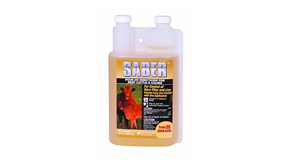 Ultra Saber Pour-On Insecticide by Merck - Long-Lasting