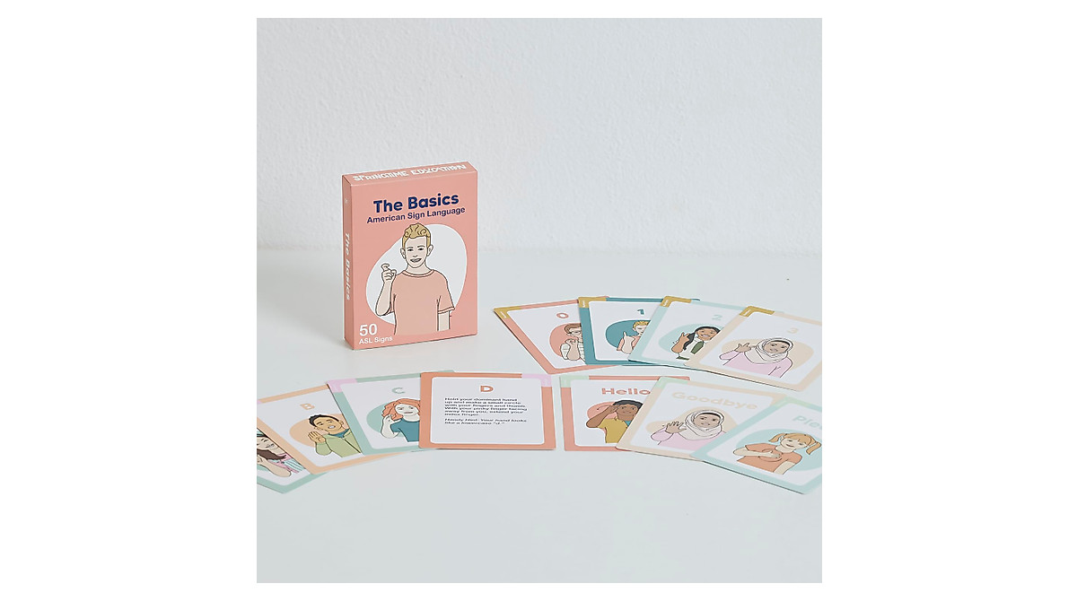 Learn Sign Language with 200 ASL Flash Cards for All Ages
