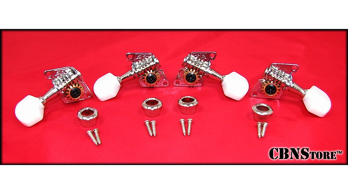 Shane Speal Signature Stimmwirbel Für Cigar Box Gitarren – Set Für 4 Saiten (2 Links/2 Rechts), Mit Befestigungsmaterial