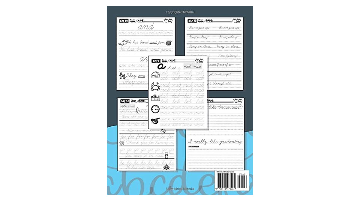 100 Days of Cursive Handwriting Workbook for Teens