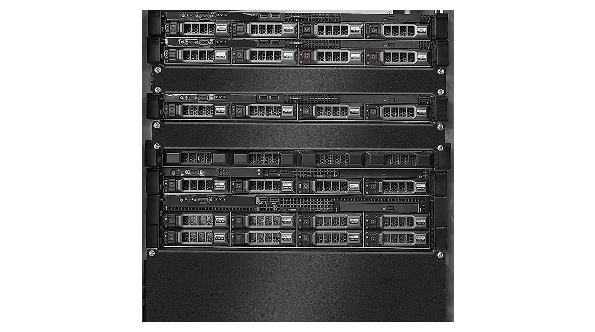 4 Pack Metal Blanking Panels for Server Racks