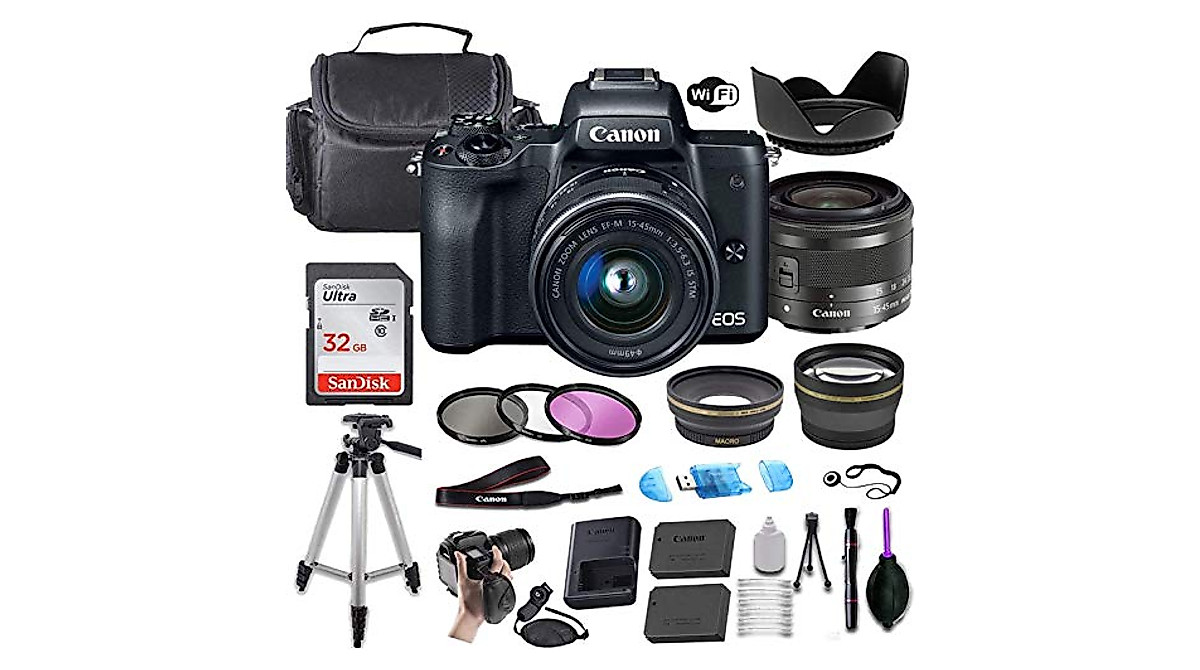 Commander Optics M50 Camera Bundle with Lenses & Accessories