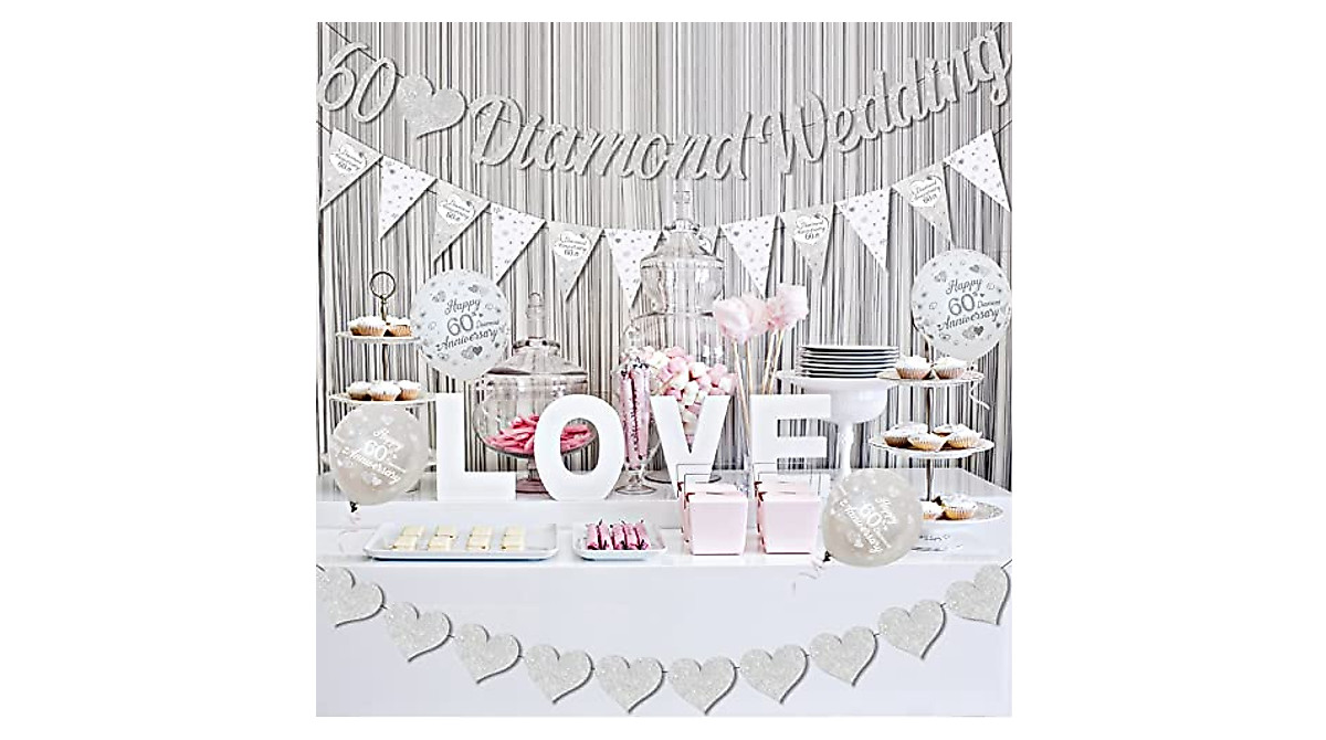 Celebrate 60th Anniversary with Elegant Party Decorations