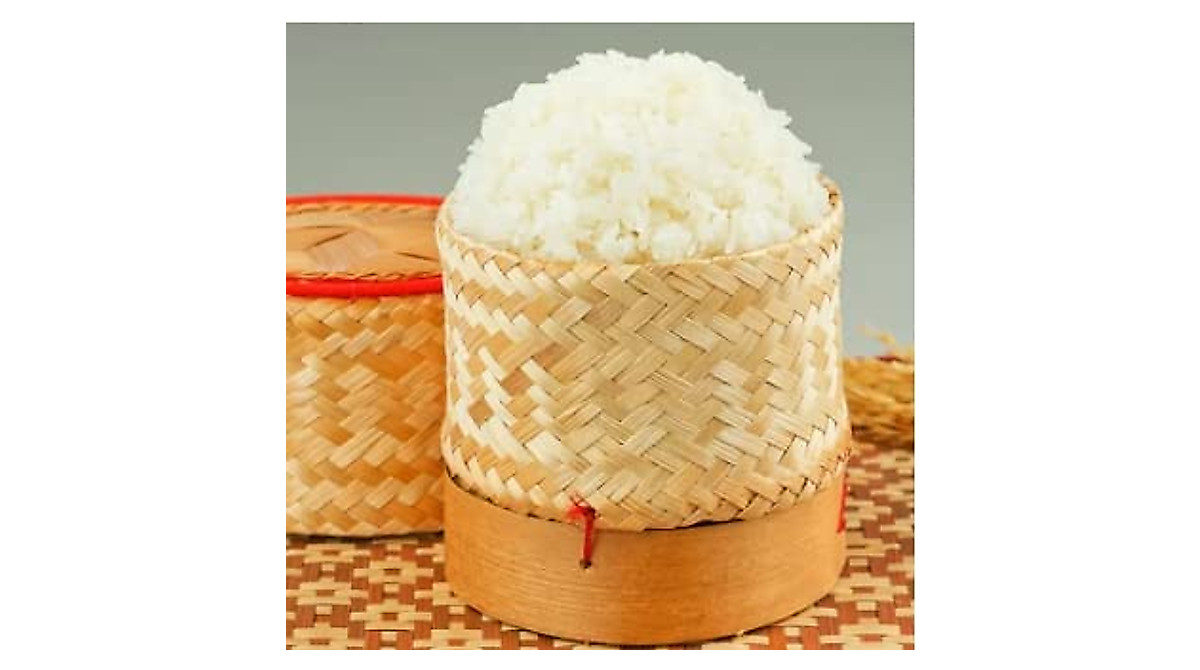 Handmade Bamboo Sticky Rice Basket - 3 Inch Pack of 4