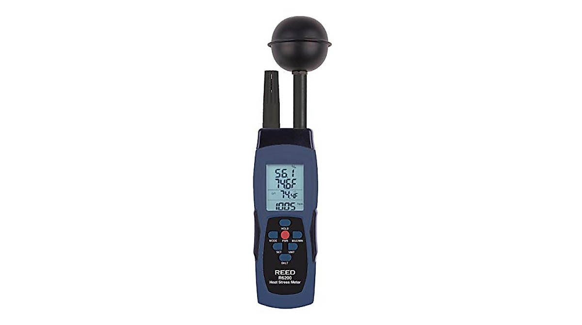 REED Instruments R6200 WBGT Heat Stress Meter - Monitor Heat