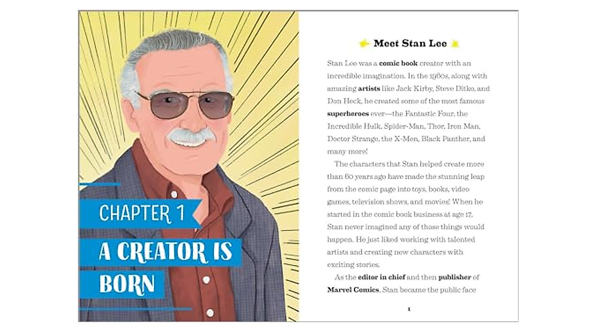 The Story of Stan Lee: Inspiring Kids' Biography of Marvel Creator