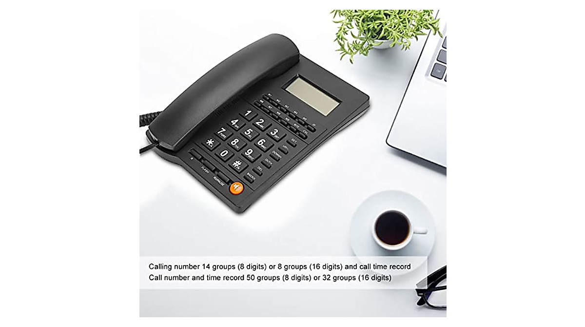 Fixed Telephone Desk Phone with Caller ID