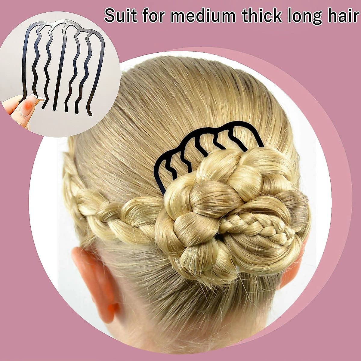 8 Piece Hair Side Combs for Elegant Updos