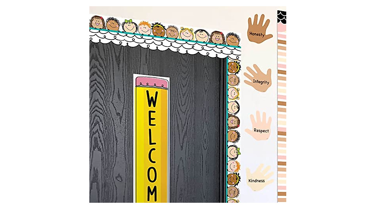Creative Teaching Press CTP Stick Kids EZ Border for Classrooms