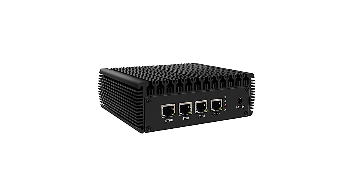 HUNSN Micro Firewall Mini PC - Compact Router with VPN