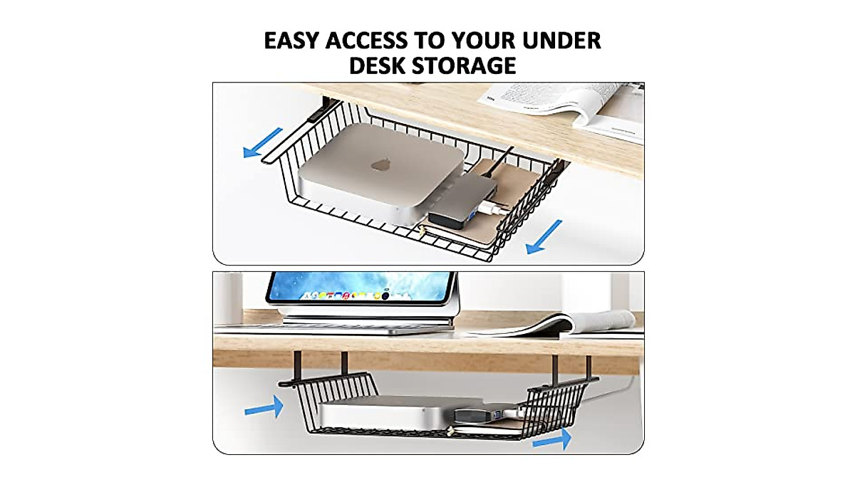 Under Desk Storage Shelf - Organize Your Workspace