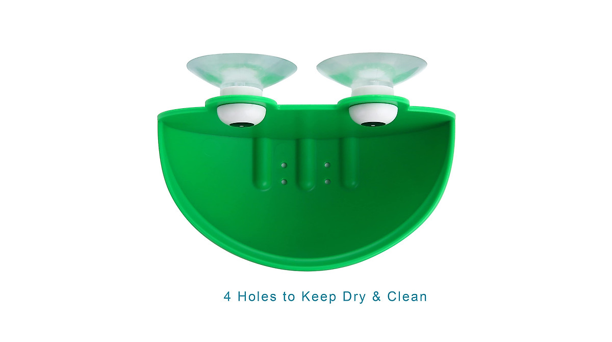 Cute Frog Habitat Dish with Suction Cups for Aquariums