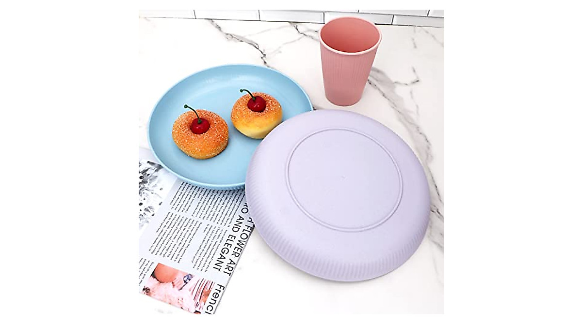 Durable Wheat Straw Dinnerware Set - 18 Pcs Unbreakable
